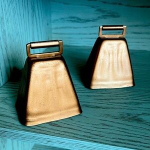 Copper Cowbell Pair